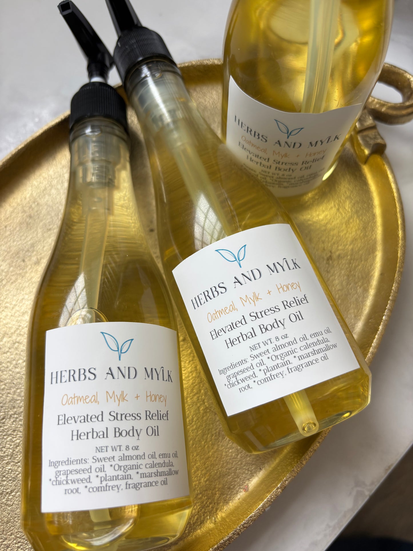 Oatmeal, Mylk + Honey Elevated Stress Relief Herbal Body Oil