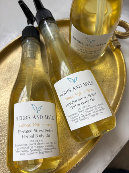 Oatmeal, Mylk + Honey Elevated Stress Relief Herbal Body Oil