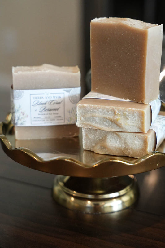 Black Coral + Bergamot Botanical Cleansing Bar