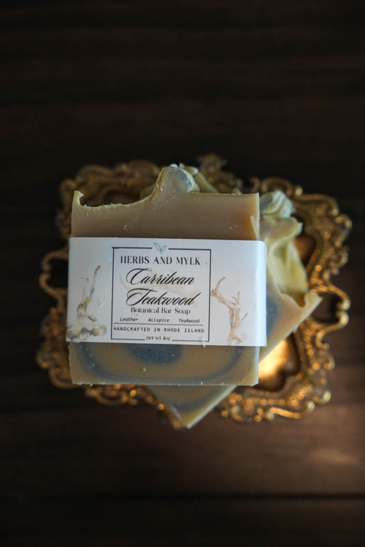 Caribbean Teakwood botanical cleansing bar
