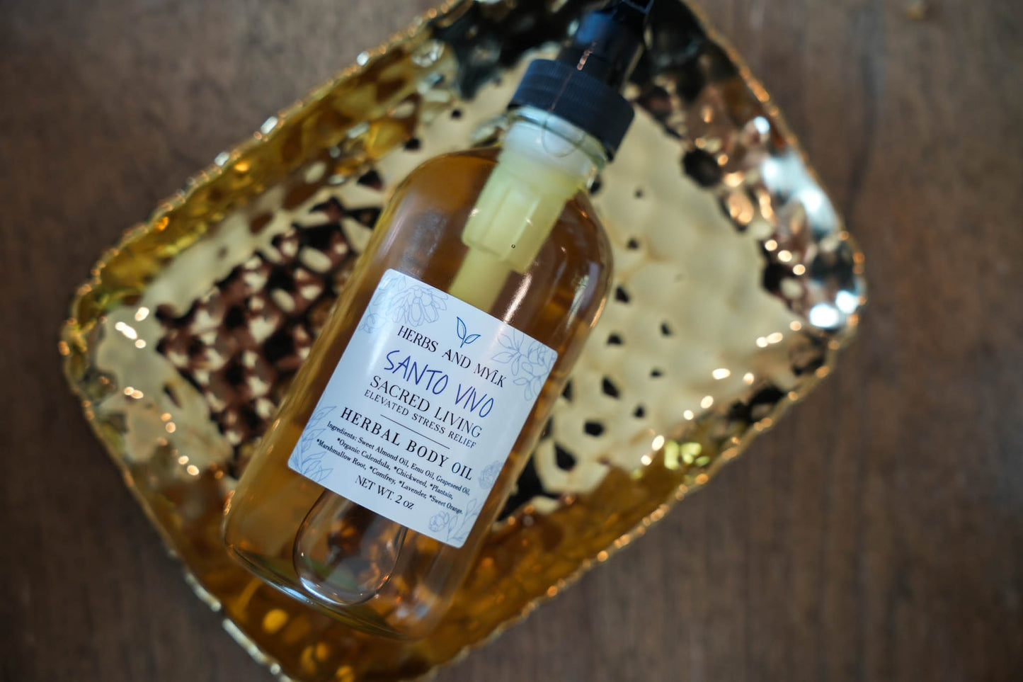 Santo Vivo Elevated Stress Relief Herbal Body Oil