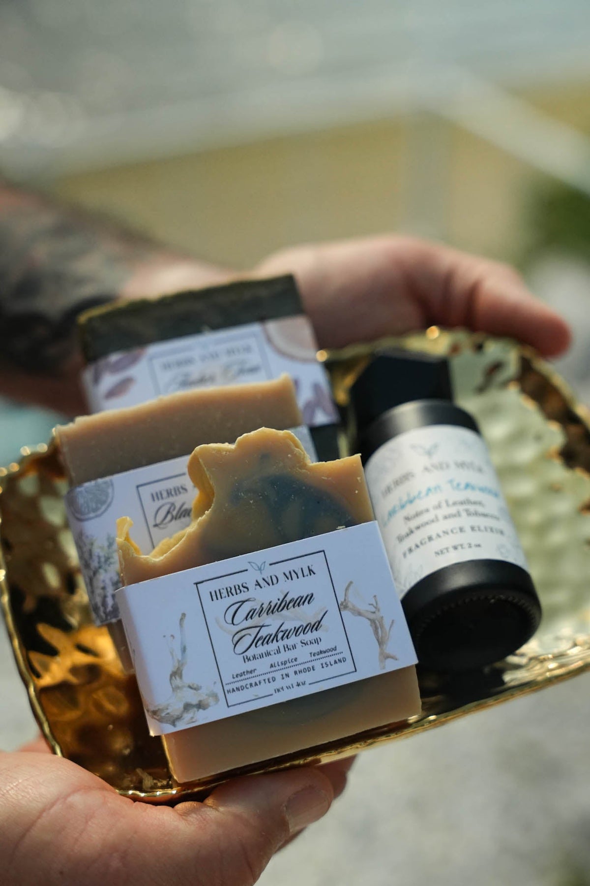 Caribbean Teakwood soap lifestyle photo
