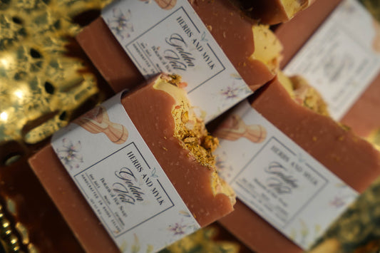 Golden Veil Botanical Cleansing Bar